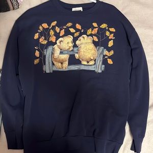 Fall bear crewneck